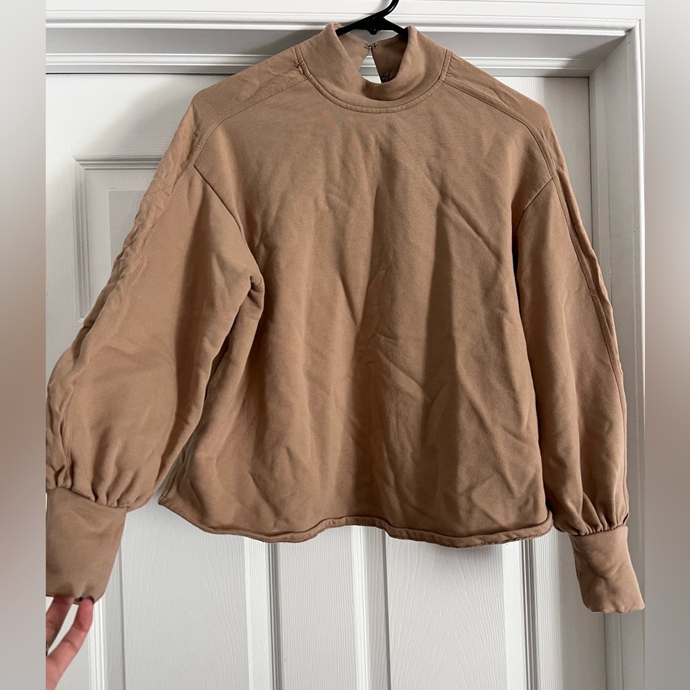 Zara Tan Women's Sweatshirt - Size Medium